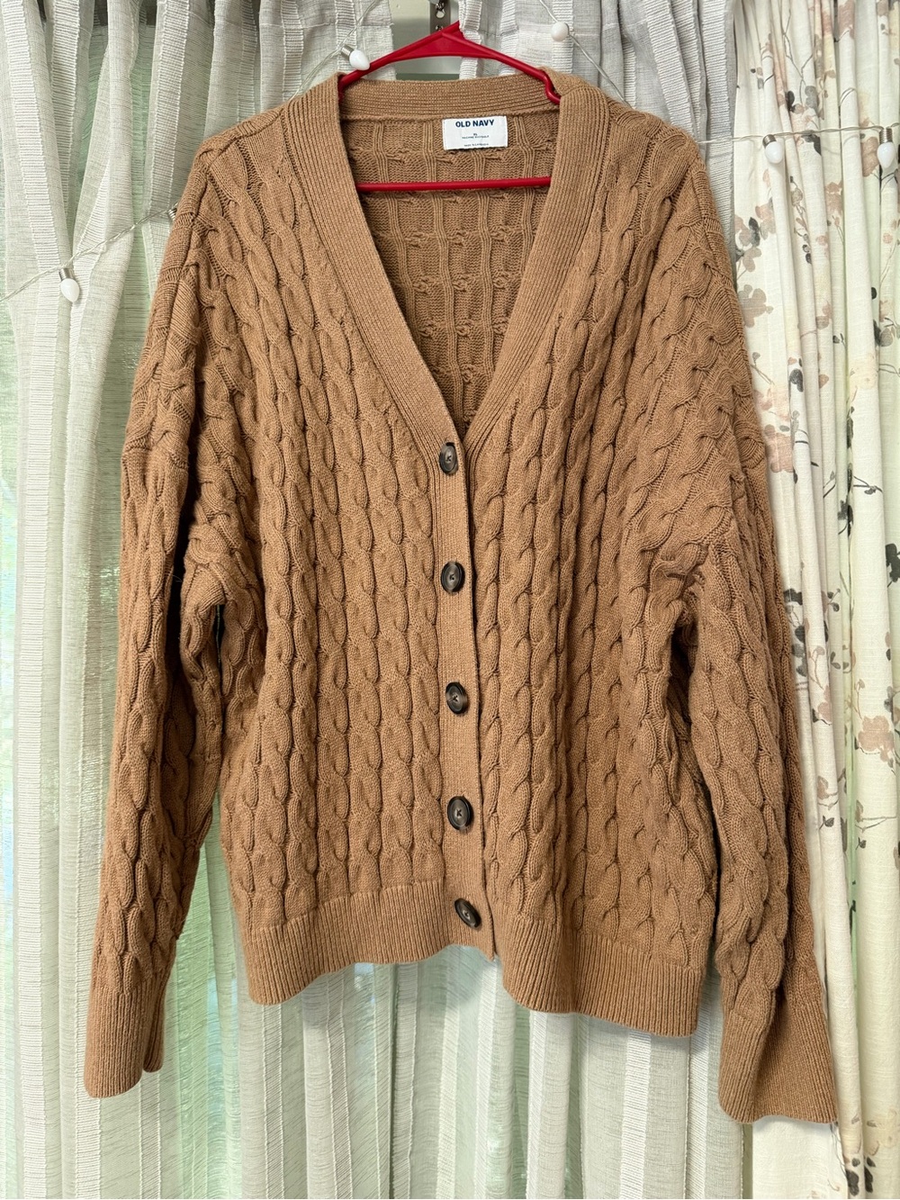 Old Navy Women’s Cable Knit Button-Front Cardigan - Brown